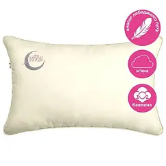 Подушка дитяча від 3 років 40х60см Sweet Moon ТM PAPAELLA аналог лебяжого пуху молоко