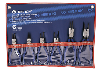 Набір знімачів стопорних кілець 6ін. KING TONY 42116GP