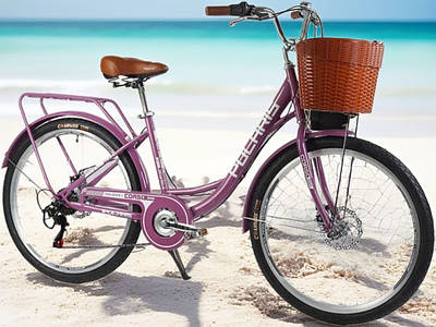 Рожевий велосипед лисапед для дітей Прогулянковий транспорт Велобайк для активного відпочинку Колеса 26" Рама 16.5"