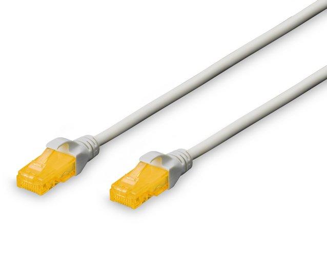 Патч-корд DIGITUS САТ 6A U-UTP, 2м, AWG 26/7, Cu, LSZH, сірий, фото 1