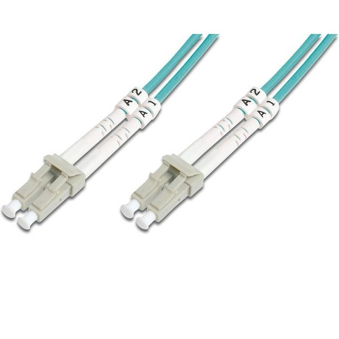 Патч-корд волоконно-оптичний DIGITUS LC/UPC-LC/UPC, 50/125, MM, OM3, duplex, 1м, фото 1