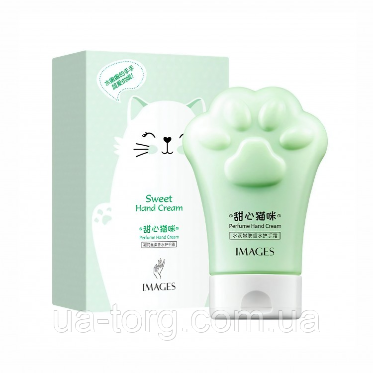 Парфумований крем для рук IMAGES Sweet Cat Green пом'якшуючий 80 г