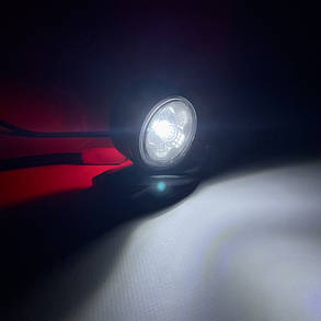 Ліхтар габаритний (ріжок) міні 8см 24V діодницй двокольоровий, фото 3