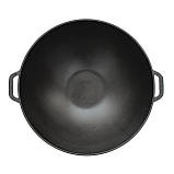 Сковорода чавунна WOK 8 л, Ø36 см Brizoll з кришкою-сковородою гриль, фото 6
