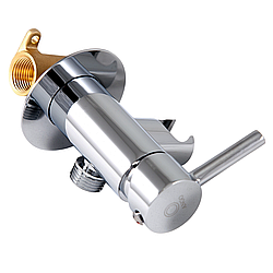 Змішувач для біде настінний Ango LT 042101 врізний з тримачем для лійки хром латунь Brass 62