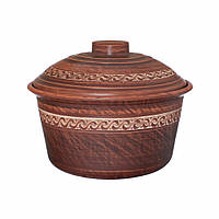 Каструля ангоб без ручок, 2л, Червона глина, ARTEL KERAMIST, Арт.58588