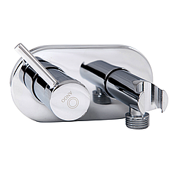 Змішувач для біде настінний Ango LT 032101 врізний з тримачем для лійки хром латунь Brass 62