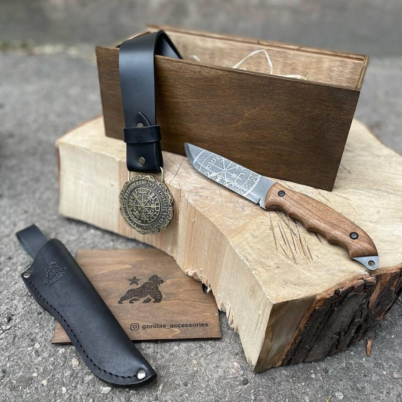 Подарунковий набір Норвег для чоловіків Gorillas Accessories ручна робота, КАХЕЛЬ. ПЕЧІ. КАМІНИ, м.Івано-Франківськ