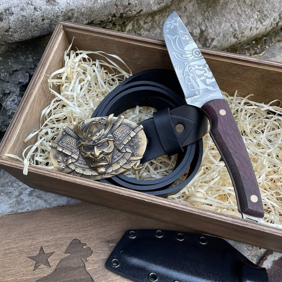 Подарунковий набір Самурай для чоловіків Gorillas Accessories ручна робота, КАХЕЛЬ. ПЕЧІ. КАМІНИ, м.Івано-Франківськ
