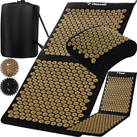 Килимок набір для акупресури з подушкою для точкового масажу + кульки Trizand 23375