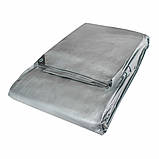 Тент 160 г/м2 15х20 м "PLANDEKA" — тарпауліновий тент від дощу, снігу та сонця, захисне покривне покриття для, фото 2