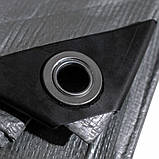 Тент 160 г/м2 15х20 м "PLANDEKA" — тарпауліновий тент від дощу, снігу та сонця, захисне покривне покриття для, фото 4