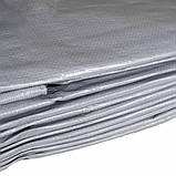 Тент 160 г/м2 15х20 м "PLANDEKA" — тарпауліновий тент від дощу, снігу та сонця, захисне покривне покриття для, фото 6