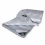 Тент 160 г/м2 15х20 м "PLANDEKA" — тарпауліновий тент від дощу, снігу та сонця, захисне покривне покриття для, фото 7