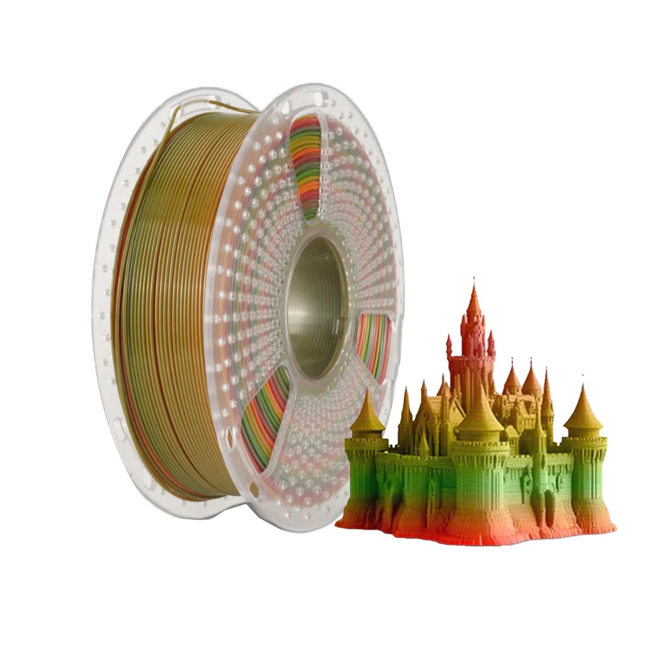 Пластик філамент для 3D-друку SUNLU PETG Rainbow (03040521Z) Reusable Spool