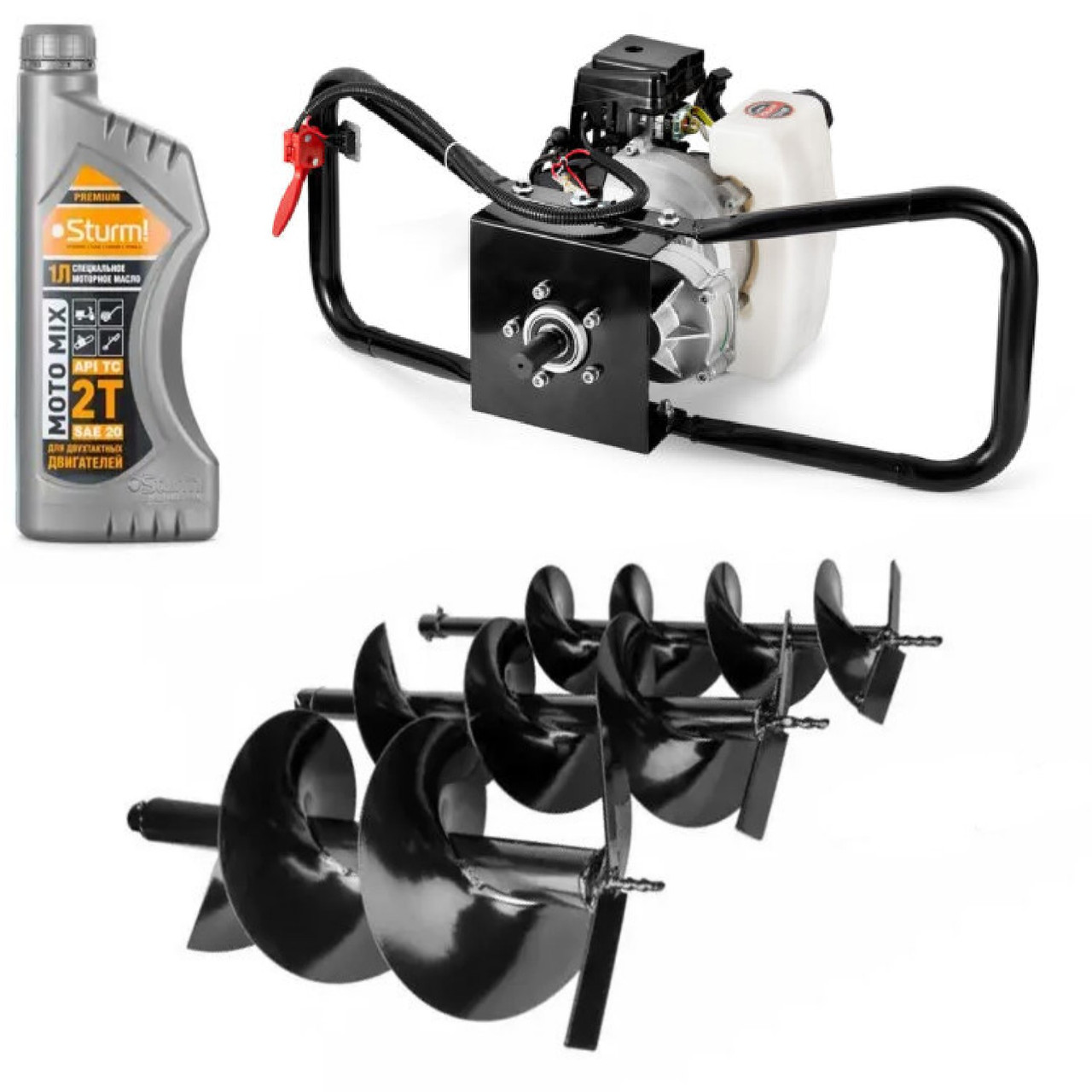 Мотобур 2500 Вт BauMaster EA-1552BE + 3 шнека у комплекті