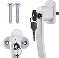 Ручка для металопластикових вікон і дверей із замком Malatec 23438