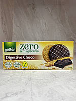 Печиво без цукру GULLON ZERO Digestive Choco вкрите темним шоколадом, 270 г