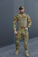 Штурмовий весняний костюм убакс штани камуфляж мультикам рипстоп посилений, Чоловіча літня військова форма ВСУ