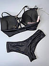 Комплект Білизни Victoria's Secret VERY SEXY Bombshell Подвійний Пуш-ап, Чорний 32C (70C)/ S, фото 3