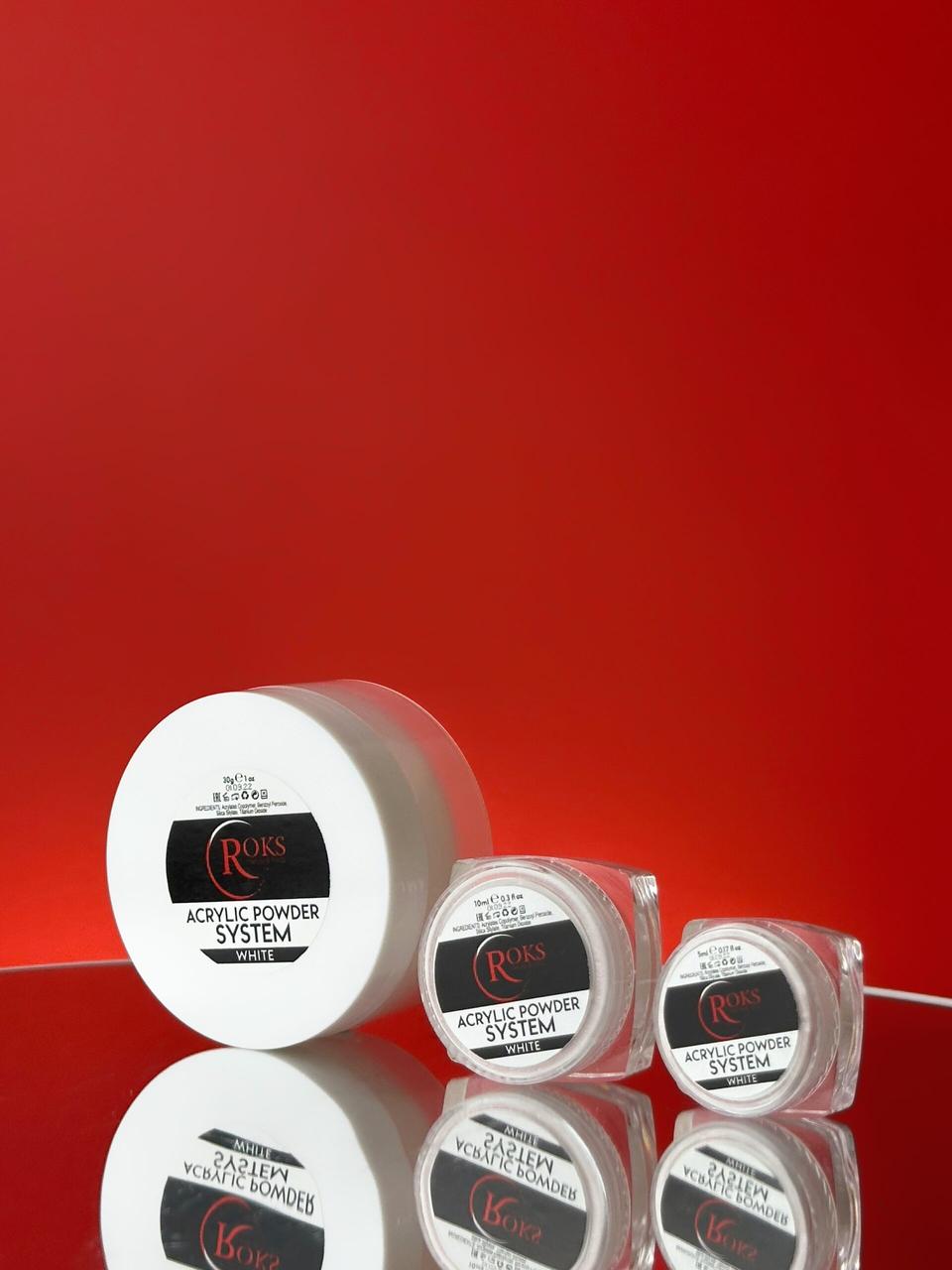 Акрилова пудра clear Roks /Roks Acrylic Powder Clear, 10 гр