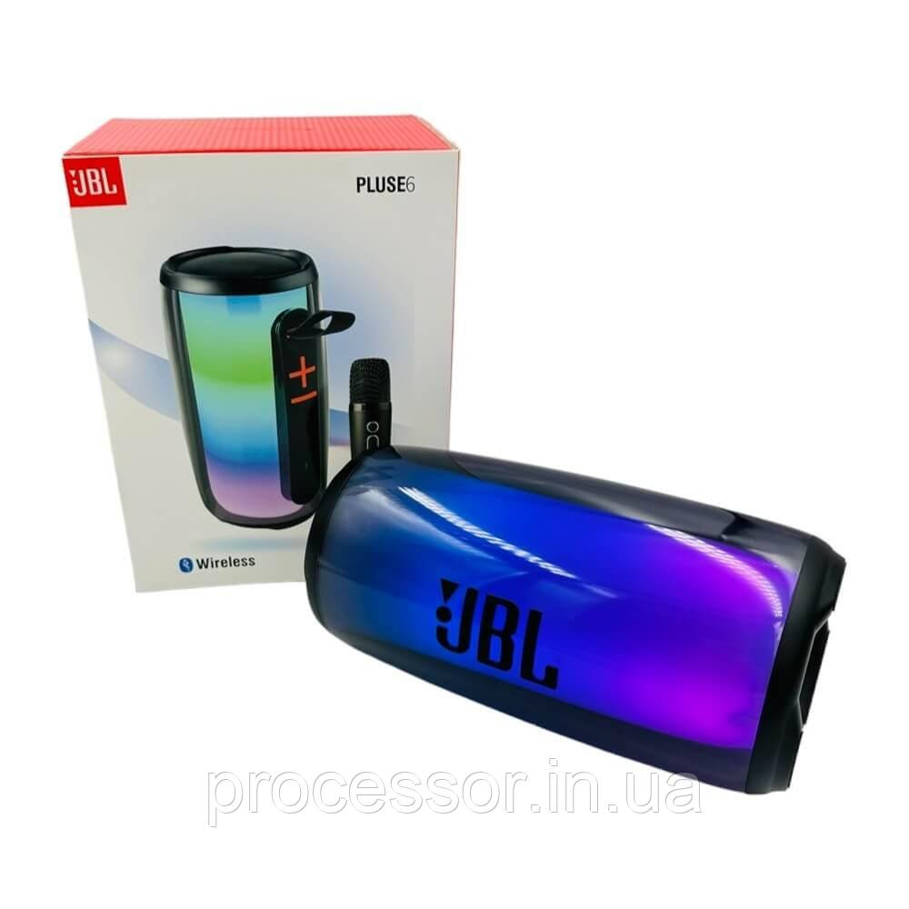 Портативна бездротова колонка караоке з мікрофоном JBL Pulse 6 акустика