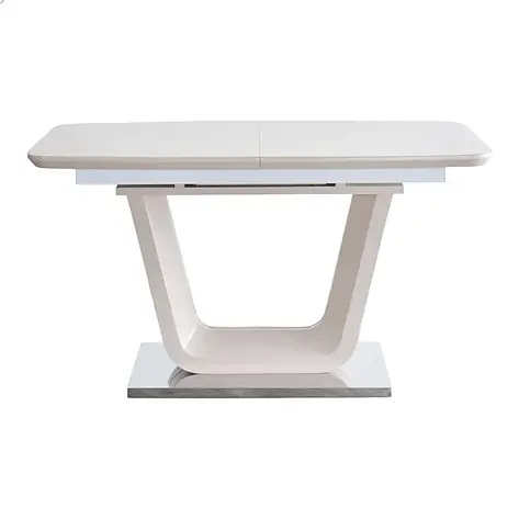 Стіл обідній Ковентрі 140 см скло мат TES Mobili, колір кремовий, фото 1