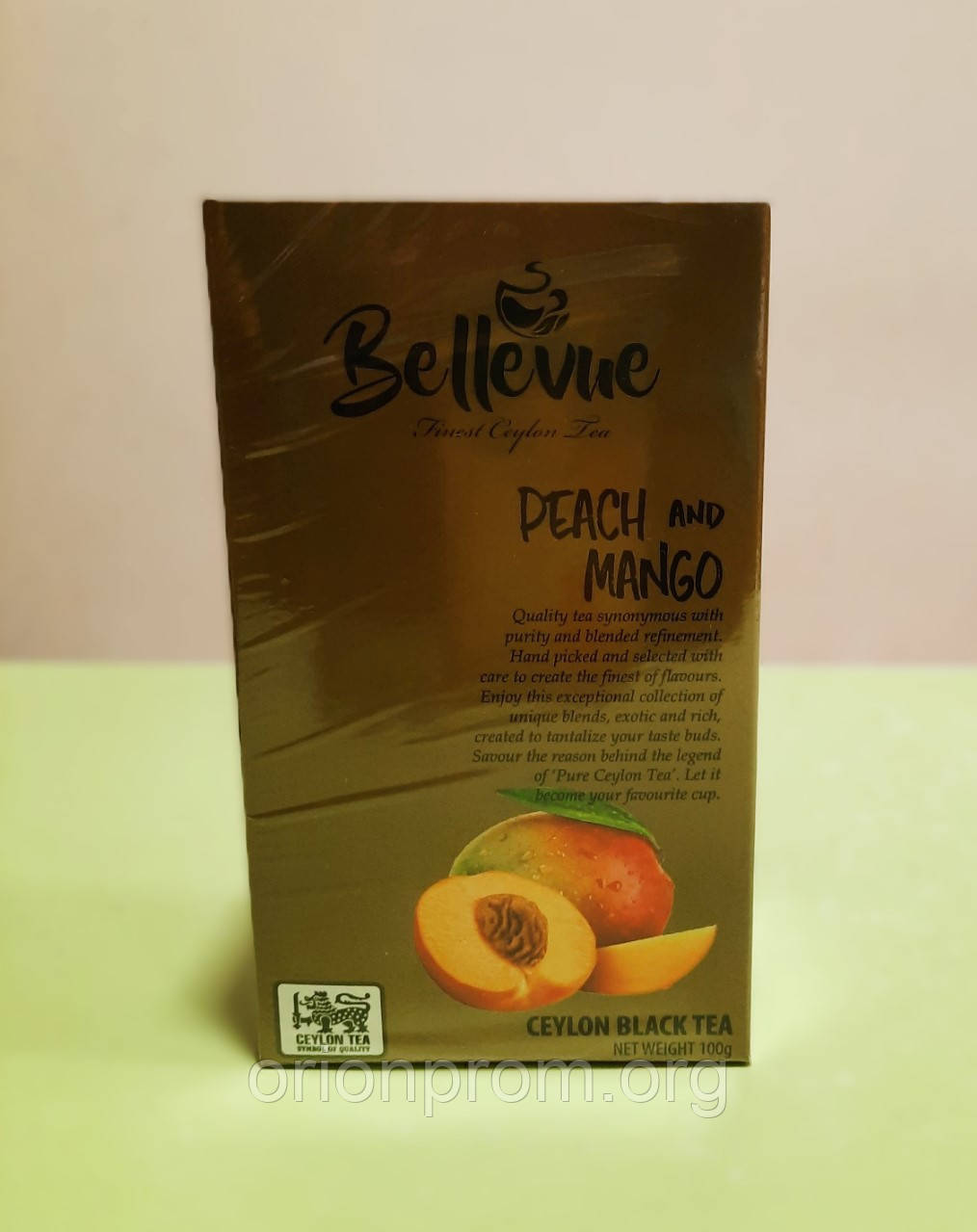 Чай Bellevue з персиком та манго 100 г чорний