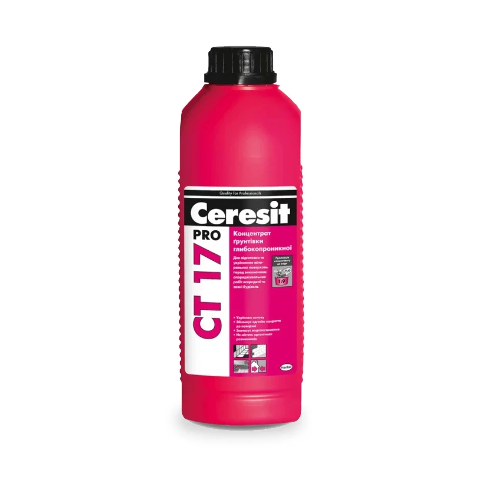 Ceresit СТ 17 Pro (1л)  Концентрат ґрунтовки глибокопроникної, фото 1