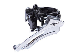 Перемикач перед. нижній хомут в+н/тяга нижн. хомут max-42-48T под трубу 34,9мм срiблястий з чорним L-TWOO FD-V5010L 3х10 индекс.