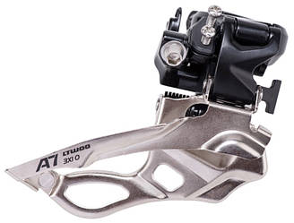 Перемикач перед. верхній хомут в+н/тяга max-42-48T под трубу 34,9мм срiблястий з чорним L-TWOO FD-V5010-35 3x10 індекс