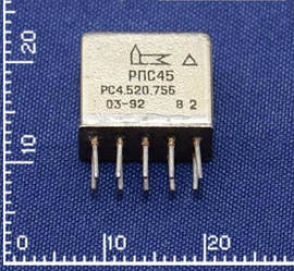 РПС45 РС4.520.755 Реле. Напряжение питания обмотки - 12 В.