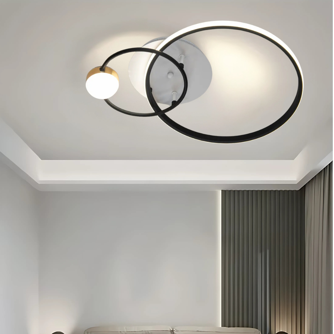 Світильник Led із пультом Diasha 35W до 10 кв.м колір Чорний + білий MX2986-2A WH+BK