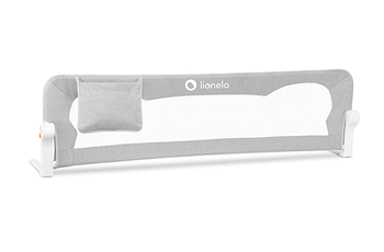 Дитячий захисний бортик для ліжка батьків Lionelo Eva Grey Melange сірий