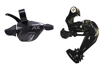 Набір трансмісії 1x11 L-TWOO AX манетки SL-A11-A + зад. перекл. RD-A11-AX сумісний з 11х50T