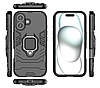 Чохол бампер Primolux Ring Armor для Apple iPhone 16 - Black, фото 5