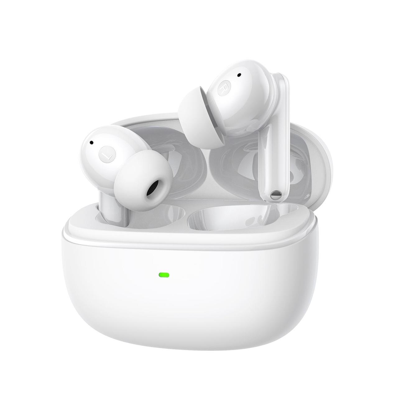 Бездротові навушники (Bluetooth-гарнітура) Hator Hyrerpunk Truepods Hybrid ANC White (HTA432), фото 1