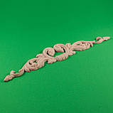 Дерев'яний різьблений декор для меблів. Декор горизонтальний.   Код ДГ1, фото 2