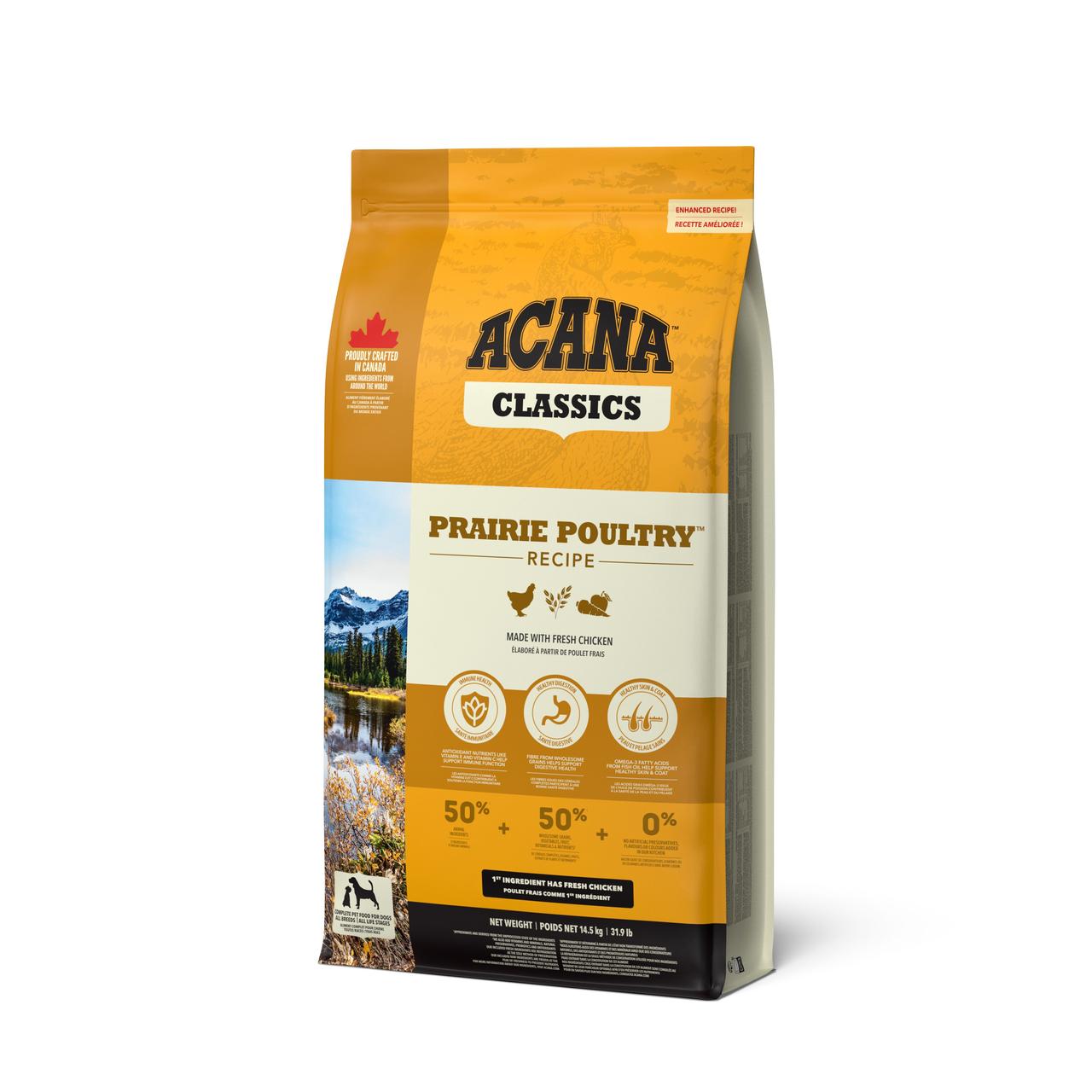 Сухий корм для собак ACANA Prairie Poultry Recipe Dog з курчам і індичкою 14,5 кг