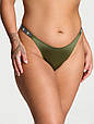 Трусики зі стразами Victoria's Secret Shine Strap Brazilian Panty, Woodland Green, S 667560312952, фото 3