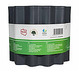 Бордова стрічка 20 см 9 метрів сіра посилена VARTCO для газонів, клумб і декоративних бордюрів, фото 4