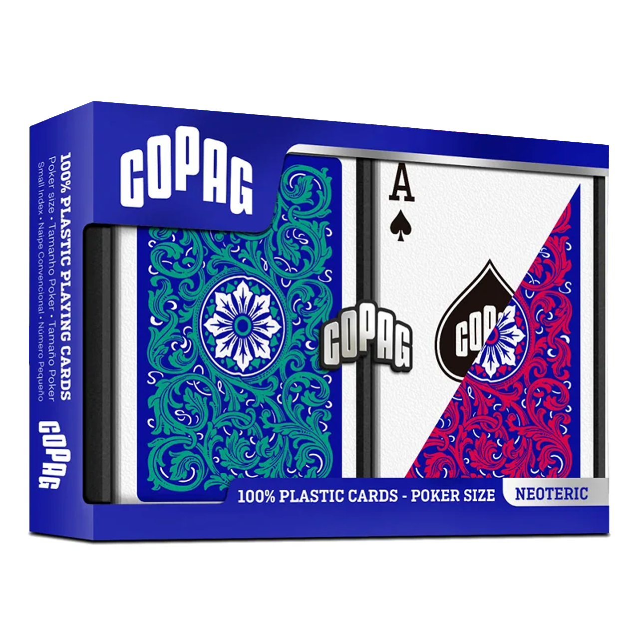 Набір пластикових гральних карт | COPAG Neo Standard Index (Red/Green)