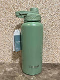 Пляшка для води металева з подвійною вакуумною ізоляцією Bohtal Insulated Sports Bottle 960 ml/32 oz Green, фото 9
