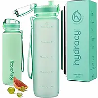 Пляшка для води Hydracy 1 л з маркером часу та фільтром для фруктів