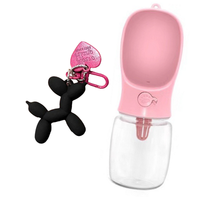 Поїлка для собак дорожня і брелок для ключів набір Mozto Hiano