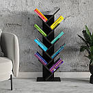 Полиця для книг у формі дерева з Ламінованого ДСП Стелаж книжковий відкритий шириною 40 см, фото 3