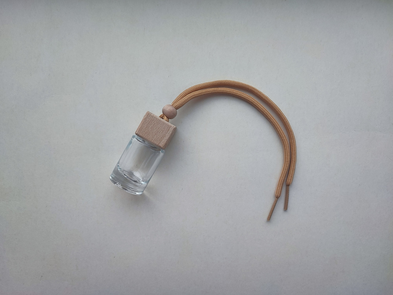 10 мл авто Круглий скляний прозорий ароматизатор флакон, підвісний атомайзер з коричневою кришкою для ефірних масла