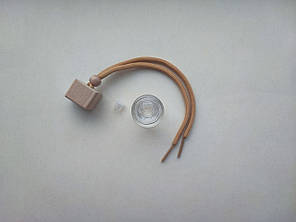 10 мл авто Круглий скляний прозорий ароматизатор флакон, підвісний атомайзер з коричневою кришкою для ефірних масла, фото 3