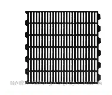 Чавунна решітка 600х600 мм для щілинної підлоги, фото 1