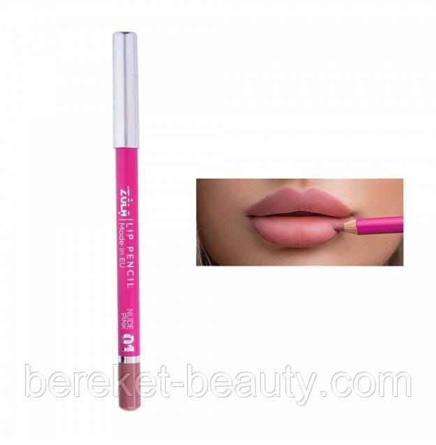 Zola Олівець для губ, 01Nude Pink, фото 1